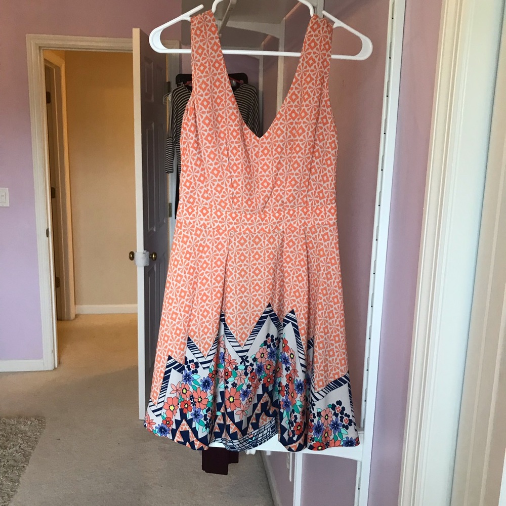 Orange Patterned Sundress by Ark & Co